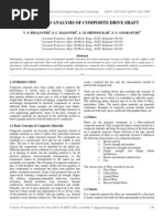 Design and Analysis of Composite Drive Shaft