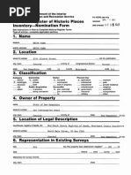 National Register of Historic Places Inventory Nomination Form