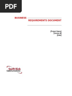 Business Requirements Document: (Project Name) (Version #) (Date)