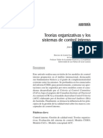 Teorias Organizativas y Los Sistemas de Control Interno