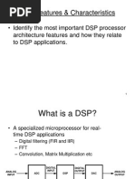 Characteristics of DSP