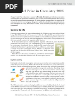 The Nobel Prize in Chemistry 2006: Central To Life