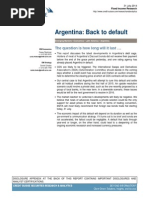 Credit Suisse-Escenarios para La Argentina