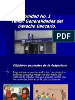 Unidad No I Generalidades Del Derecho Bancario