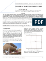 Analysis and Design of Flat Slabs Using Various Codes