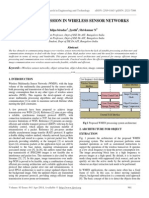 Image Transmission in Wireless Sensor Networks