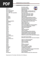 Combinacion de Las Teclas Control