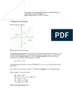 Ejemplo Gráfico de Ecuaciones Lineales