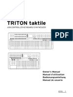 Korg Triton Taktile Owners Manual