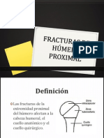 Fracturas de Húmero Proximal