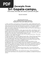 Sri Gopala-Campu (Chapters Dealing With Gopis)