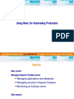 Using Maxl For Automating Production: For All Hyperion Video Tutorial/Training/Certification/Material