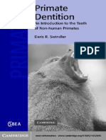 Primate Dentition An Introduction To The Teeth of Non Human Primates