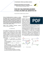 Conexiones de Transformadores Trifasicos para Compensación de Armonicos