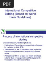 International Competitive Bidding