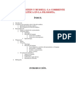 Wittgenstein y Russell, La Corriente Analítica en Filosofía