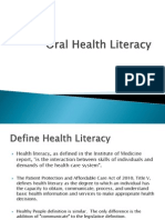 Oral Health Literacy