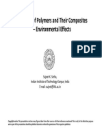 Tribology of Polymers and Their Composites - Environmental Effects