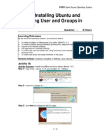 LAB 1: Installing Ubuntu and Managing User and Groups in Ubuntu