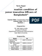 Compensation Condition of Junior Executive Officers of Bangladesh