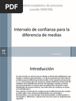 Intervalo de Confianza para La Diferencia de Medias