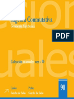 Algebra Conmutativa YGeometria Algebraica