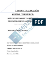 Metodo Bonny Imaginacion Guiada Con Musica Origenes Fundamentos Teoricos Y Recientes Aplicaciones Practicas PDF