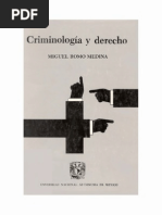 Criminologia y Derecho - Miguel Romo Medina PDF