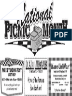 National Picnic Month