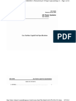 GEI 41047K Gas Turbine Liquid Fuel Specifications