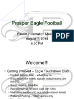 Football Parent Meeting Presentation 2014