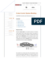 Control Tutorials For MATLAB and Simulink - Cruise Control - System Modeling