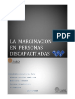 La Marginacion en Personas Discapacitadas