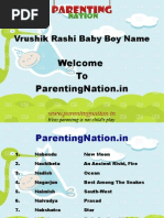 Vrushik Rashi Baby Boy Names With Meanings