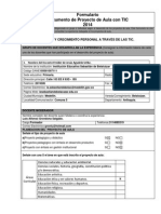 Formulario Proyectos de Aula Observaciones