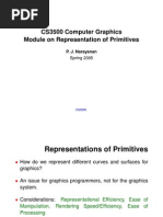 CS3500 Computer Graphics Module On Representation of Primitives