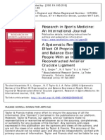 Research in Sports Medicine: An International Journal