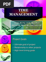 Time Management: Time Being Our Greatest Asets, We Must Be Concious of IT