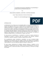 Efectos de La Globalización en El Desarrollo Sustentable y La Educación Superior en México