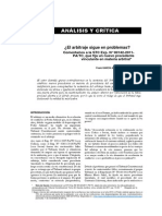 ¿El Arbitraje Sigue en Problemas? Comentarios A La STC EXP. # 00142-2011-PA/TC