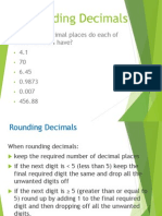 1 Rounding Decimal Places and Significant Figures