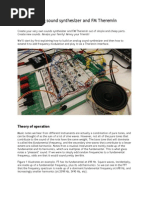 Creating An Analog Sound Synthesizer and FM Theremin