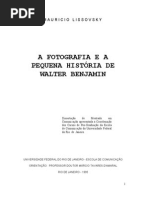 LISSOVSKY, Mauricio - A Fotografia e A Pequena História de Walter Benjamin