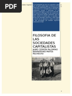 Filosofia de Las Sociedades Capitalistas