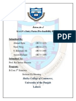 KAAN's Dairy Farm (Pre-Feasibility Report) : Business Plan of