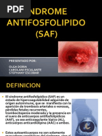 Sindrome Antifodfolipido - Saf