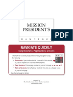 Mission Presidents' Handbook - (2006)