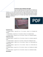 Fabricacion de Cuna de Madera para Bebe