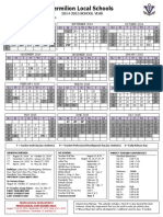 Vermilion School 2014-2015 Calendar