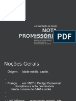 Slide NOTA PROMISSÓRIA